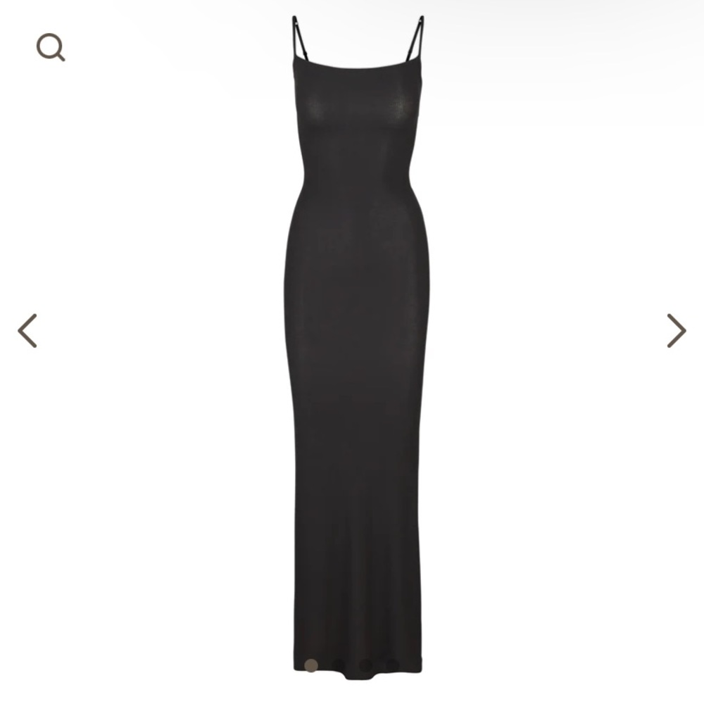 SKIMS soft lounge slip dress in Onyx. Size XS, never worn but tags taken off.